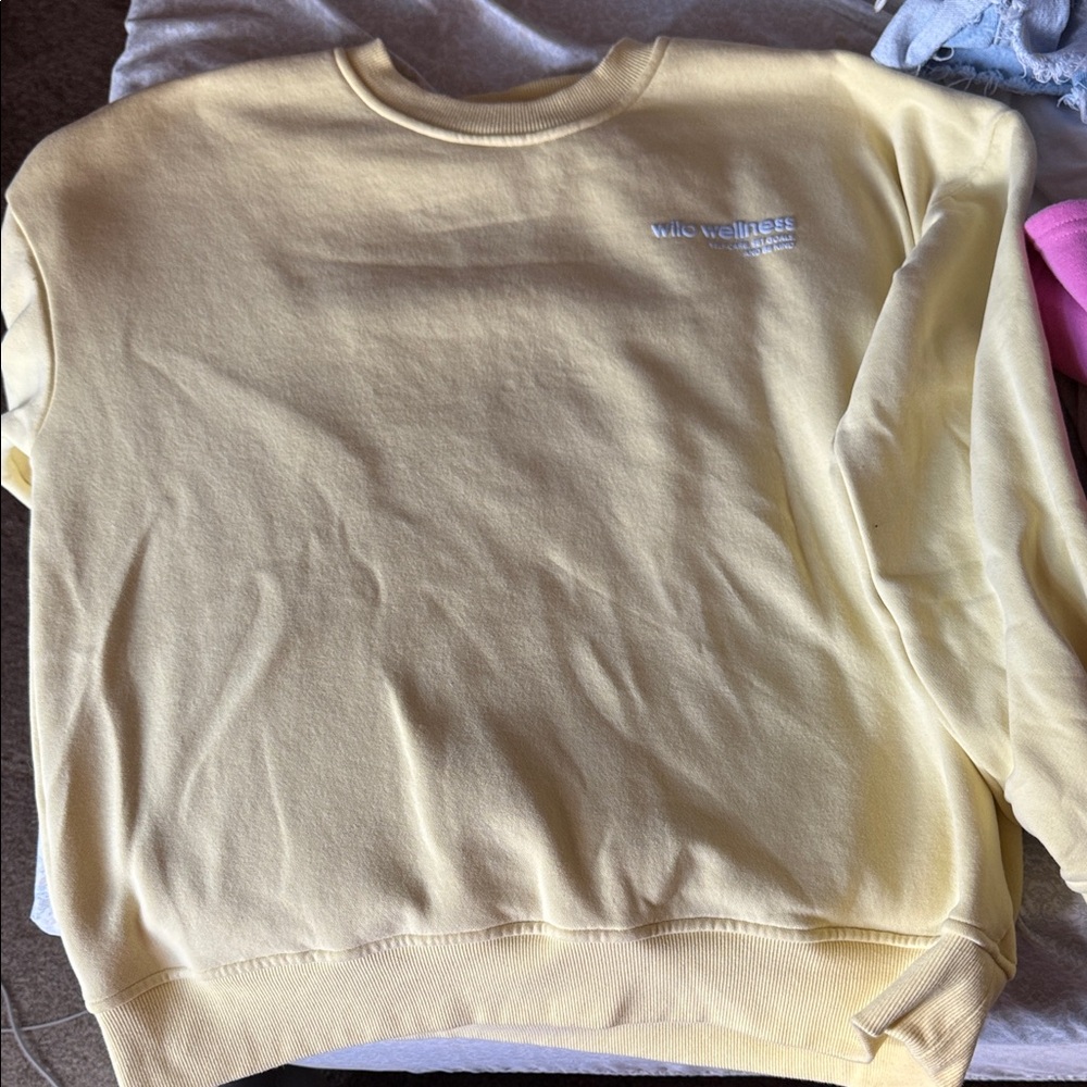 Yellow Crewneck Sweatshirt